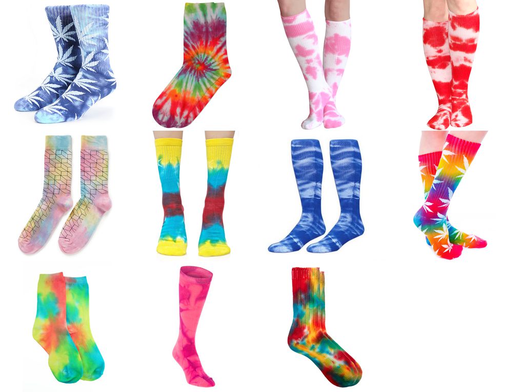 tie dye socks